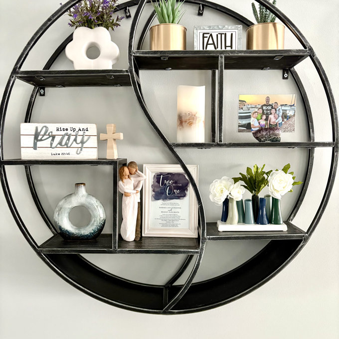 17 Stories 8 Piece Circle Accent Shelf & Reviews | Wayfair